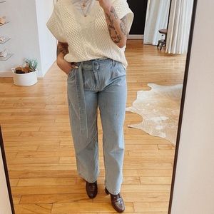 High Rise Wide leg Jeans